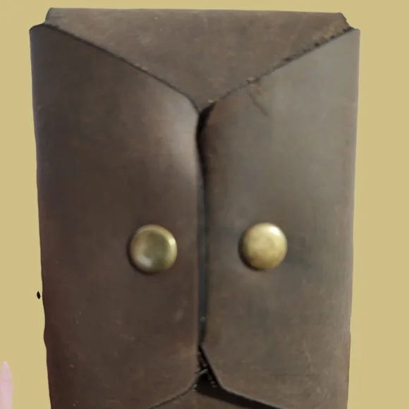 Handmade Genuine Leather Small Card/Money Holder - Picture 7 of 7